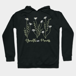 Boho Floral Growth in process Hoodie